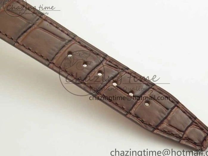 MIROTIME 0428 SportInspired Portofino IW458101 RG MK 1:1 Best Edition Gray Dial On Brown Leather Strap MIYOTA 7165